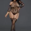 Dreamgirl Fishnet Teddy Body Stocking