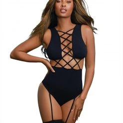 Dreamgirl Seamless Teddy Body Stocking Hosiery