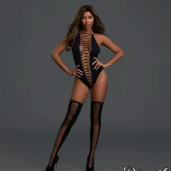 Dreamgirl Fetish High Neck Seamless Teddy