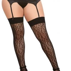Dreamgirl Leopard Fishnet Thigh Highs