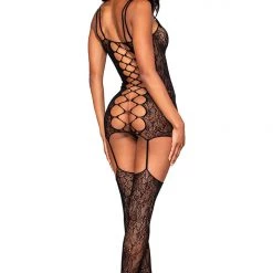 Dreamgirl Stretch Lace Garter Dress