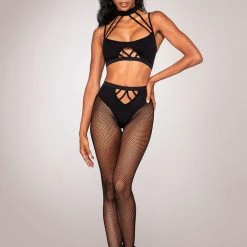 Dreamgirl 2PC Seamless Bodystocking Set