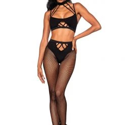 Dreamgirl 2PC Seamless Bodystocking Set