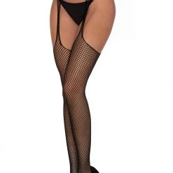 Dreamgirl Fishnet Suspender Pantyhose