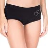 Music Legs Boyshort With Heart Rhinestones Lingerie
