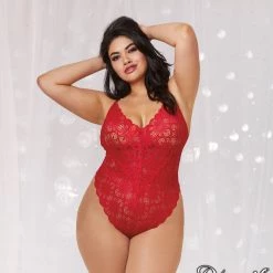 Dreamgirl Christmas Lace Teddy & Maxi Skirt Set 8 Dreamgirl Christmas Lace Teddy & Maxi Skirt Set