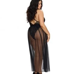 Dreamgirl Lace Teddy & Maxi Skirt Set Lingerie