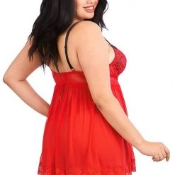 Dreamgirl Lace & Mesh Babydoll