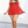 Dreamgirl Lace & Mesh Babydoll