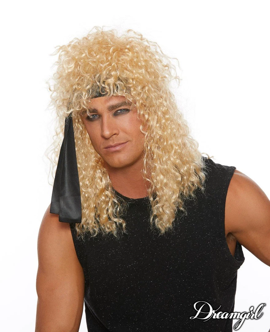 Dreamgirl Halloween Adjustable Heavy Metal Rocker Wig 1 Dreamgirl Halloween Adjustable Heavy Metal Rocker Wig