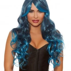 Dreamgirl Halloween Adjustable Long Wavy Ombré Layered Wig