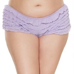 Coquette Ruffle Shorts With Back Bow Detail Christmas