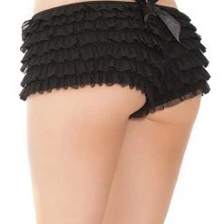 Coquette Ruffle Shorts With Back Bow Detail Christmas