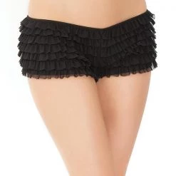 Coquette Ruffle Shorts With Back Bow Detail Christmas