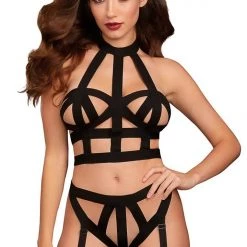 Dreamgirl Elastic Bralette & Panty Set Fetish 10 Dreamgirl Elastic Bralette & Panty Set Fetish