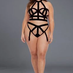 Dreamgirl Elastic Bralette & Panty Set Fetish