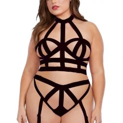 Dreamgirl Elastic Bralette & Panty Set Fetish