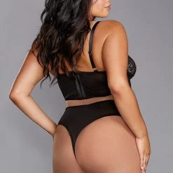 Dreamgirl Lingerie Floral Lace 2 PC Set