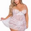 Dreamgirl Bridal Eyelash Lace Babydoll