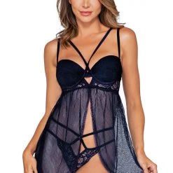 Dreamgirl Lingerie Strappy Flyaway Babydoll