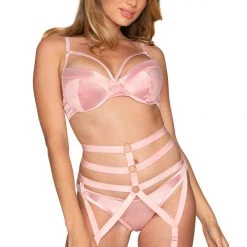 Dreamgirl Satin 3PC Set Lingerie