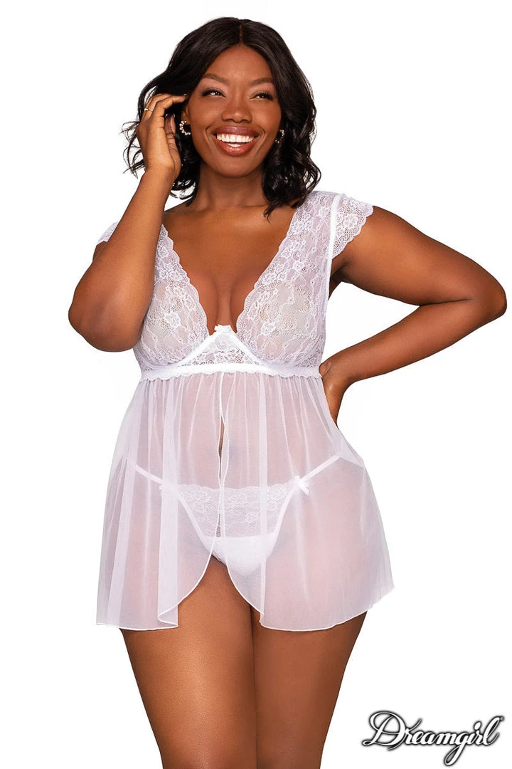 Dreamgirl Strappy Flyaway Babydoll 1 Dreamgirl Strappy Flyaway Babydoll