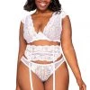 Dreamgirl Lingerie 3PC Lace Bra Set