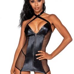 Dreamgirl Zipper Garter Slip Fetish
