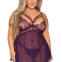 Dreamgirl Eyelash Lace Babydoll