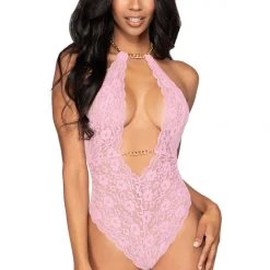 Dreamgirl 2PC Draped Chain Set Lingerie