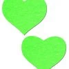 Pastease Festival Love: Glow In The Dark Hearts Nipple Pasties