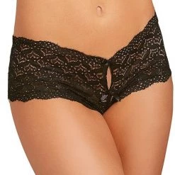 Dreamgirl Heart Stretch Lace Panty Christmas