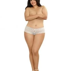 Dreamgirl Heart Stretch Lace Panty Christmas