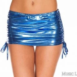 Music Legs Metallic Adjustable Side Mini Skirt Costumes 6 Music Legs Metallic Adjustable Side Mini Skirt Costumes