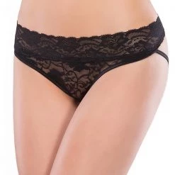Coquette Panty With Lace Trim And Strap Detailing Panties