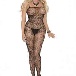 Elegant Moments Christmas Rose Lace Bodystocking