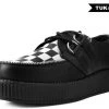 TUK V9536 Black & White Checkered Viva Mondo Creeper