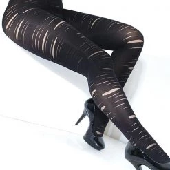 Coquette Hosiery Opaque Slashed Pantyhose