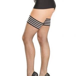 Coquette Seamless Stretch Fishnet Stockings Christmas