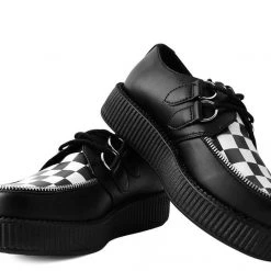 TUK V9536 Black & White Checkered Viva Mondo Creeper