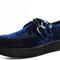 Women TUK V9269 Midnight Blue Velvet Creeper