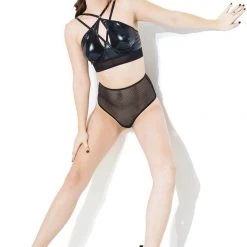 Coquette Wet Look Bra Festival