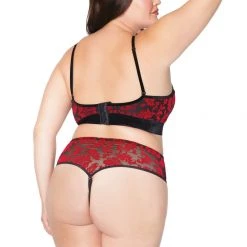 Coquette Halter Teddy Christmas