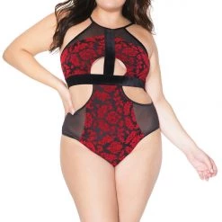 Coquette Halter Teddy Christmas