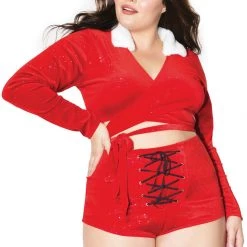 Coquette High Waisted Shorts Christmas