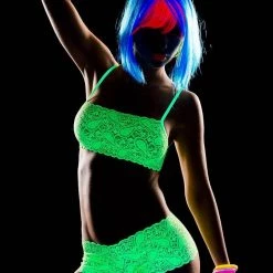 Mapale Lingerie Women 2PC Lace Top And Boyshort