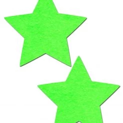 Pastease Star: Green Glow In The Dark Star Nipple Pasties Halloween