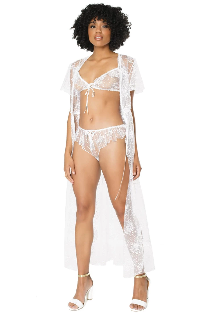 Coquette Floral Tulle Bralette & Panty Set 4 Coquette Floral Tulle Bralette & Panty Set