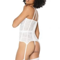 Coquette Stretch Lace Bustier Lingerie