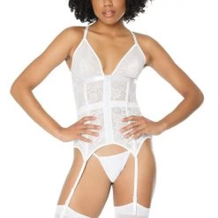 Coquette Stretch Lace Bustier Lingerie